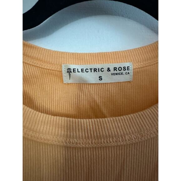 ELECTRIC & ROSE Anthropologie Sinclair Rib Tank Violet Melon Tie-Dye Top - Small - Picture 3 of 5